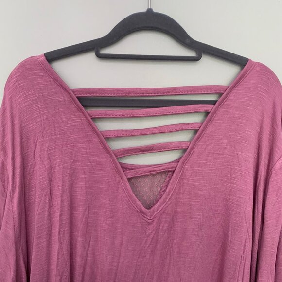 NEW Suzanne Betro Weekend stretchy long lines tunic pullover top shirt blouse - Picture 6 of 10